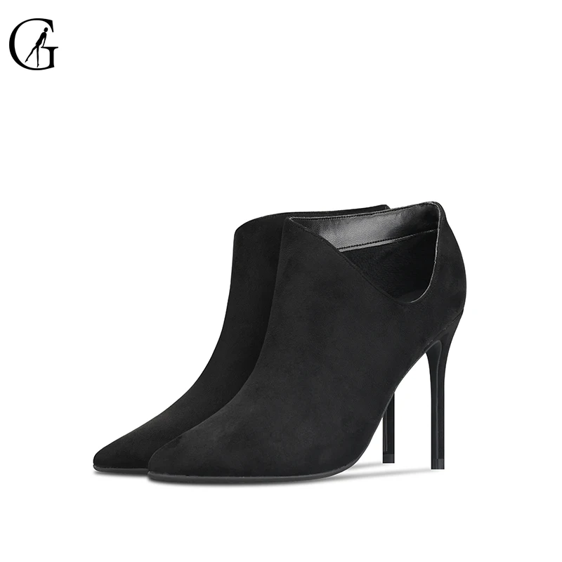 GOXEOU Women's Ankle Boots Flock Black Yellow Orange Pointed Toe High Heels Party Sexy Fashion Office Lady Shoes Size Size 32-46
GOXEOU Women's Ankle Boots Flock Black Yellow Orange Pointed Toe High Heels Party Sexy Fashion Office Lady Shoes Size Size 32-46