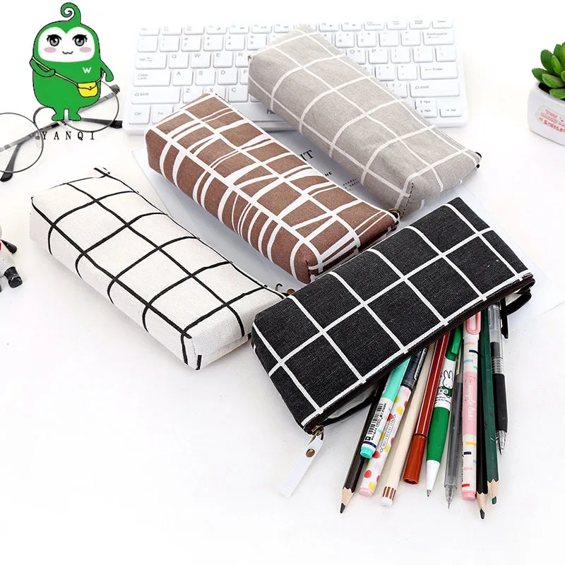 canvas Grid Pencil Bag gray coffee black white color Pencil Bag Triangular shape Pencils Bags square Grid big bags for pens
canvas Grid Pencil Bag gray coffee black white color Pencil Bag Triangular shape Pencils Bags square Grid big bags for pens