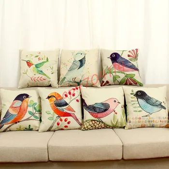 American style fresh pastoral flower and bird pattern, cotton and hemp pillow, exquisite national wind pillow
American style fresh pastoral flower and bird pattern, cotton and hemp pillow, exquisite national wind pillow