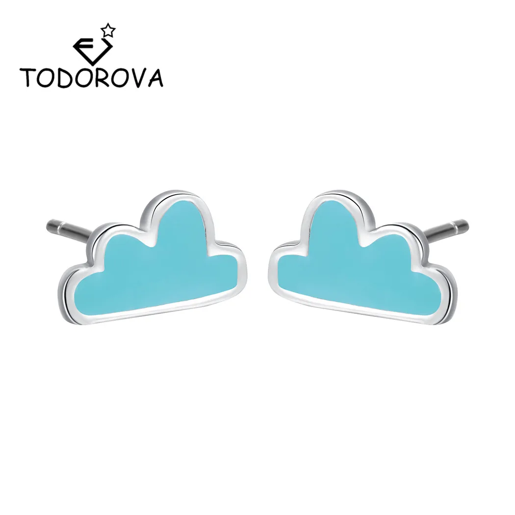 Todorova Creative Cute Small Earrings for Women Female Blue Cloud Stud Earrings Minimalist Trend Jewelry Gift for Girls Kid
Todorova Creative Cute Small Earrings for Women Female Blue Cloud Stud Earrings Minimalist Trend Jewelry Gift for Girls Kid