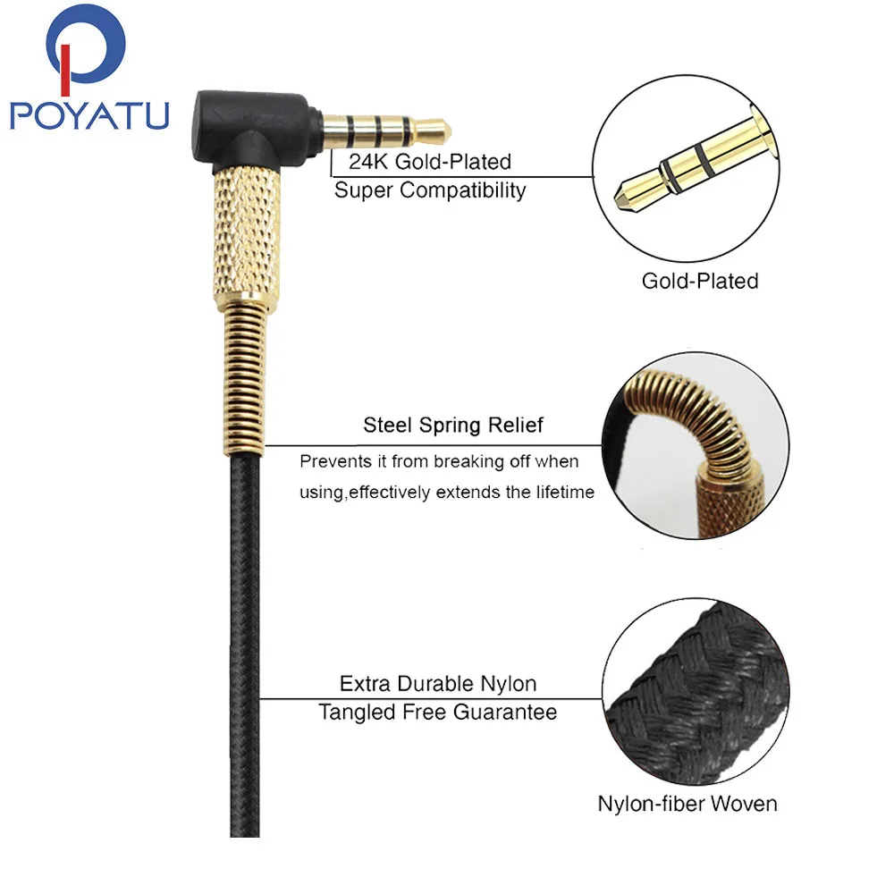 POYATU Audio Cable 2.5mm 3.5mm For Sennheiser Urbanite On-Ear Headphone Cable For Urbanite XL Wireless Over-Ear Headphones Cable
POYATU Audio Cable 2.5mm 3.5mm For Sennheiser Urbanite On-Ear Headphone Cable For Urbanite XL Wireless Over-Ear Headphones Cable