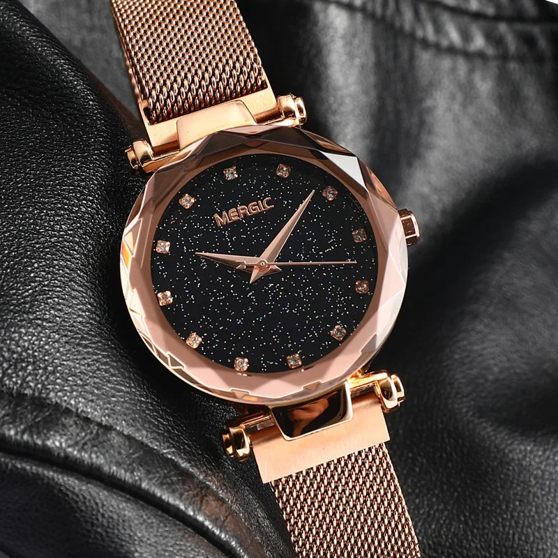 Luxury Quartz Purple Fashion Starry Sky Watch Women Mesh Magnet Band Crystal Girl Ladies Blue Black Rose Gold Waterproof 2019
Luxury Quartz Purple Fashion Starry Sky Watch Women Mesh Magnet Band Crystal Girl Ladies Blue Black Rose Gold Waterproof 2019