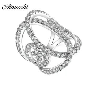 AINUOSHI Geometry 925 Sterling Silver Wedding Rings Engagement Anniversary Hallow Lovely Rings Birthday Party Jewelry Gifts
AINUOSHI Geometry 925 Sterling Silver Wedding Rings Engagement Anniversary Hallow Lovely Rings Birthday Party Jewelry Gifts