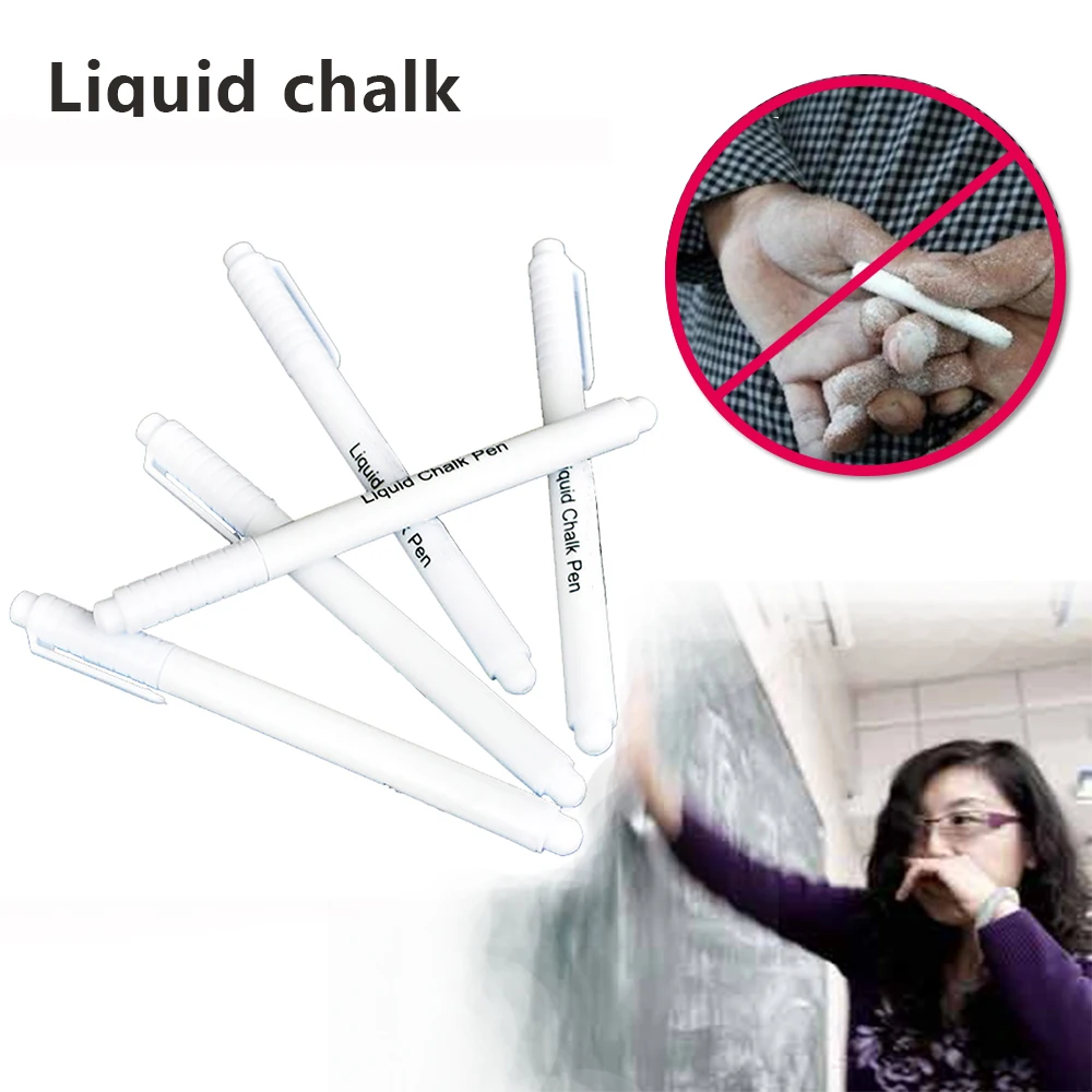 Liquid Chalk Pen PVC Writing Student School Supplies Gift Art Marker Smooth Stationery Office Paper Crafts Teacher
Liquid Chalk Pen PVC Writing Student School Supplies Gift Art Marker Smooth Stationery Office Paper Crafts Teacher