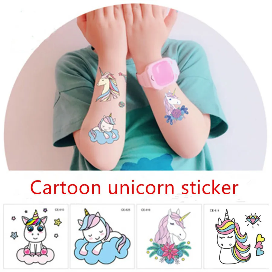 Tattoo for Children Colorful Cartoon Unicorn Temporary Tattoo Sticker Women Minimalist Pattern Body Waterproof Temporary Tattoos
Tattoo for Children Colorful Cartoon Unicorn Temporary Tattoo Sticker Women Minimalist Pattern Body Waterproof Temporary Tattoos