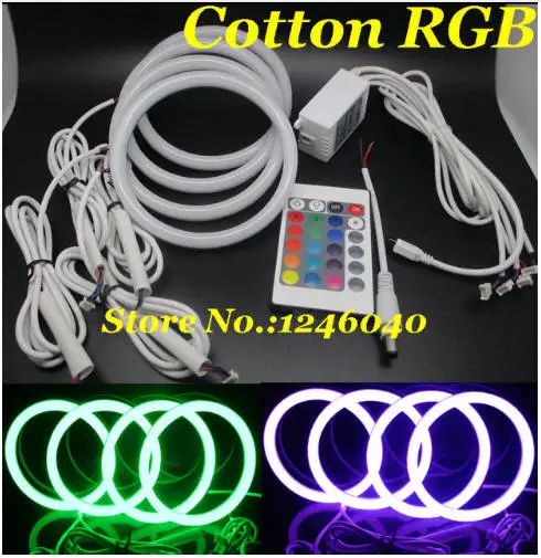 Cotton RGB Angel eyes halo ring kit for BMW E30 E32 E34 16colors option Remote control 4sets flash modes 8steps adjust brightnes
Cotton RGB Angel eyes halo ring kit for BMW E30 E32 E34 16colors option Remote control 4sets flash modes 8steps adjust brightnes