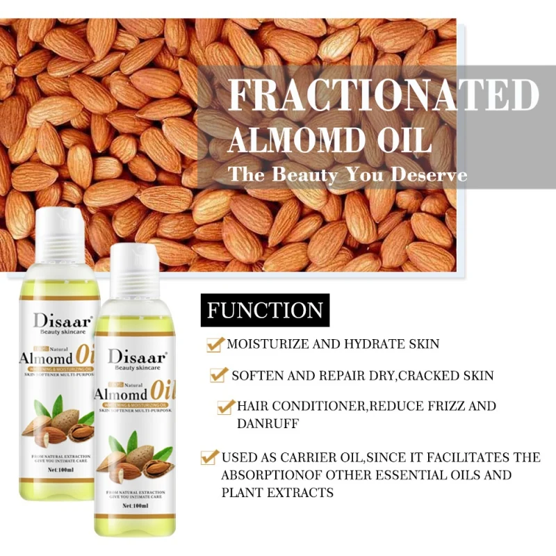 Pure Natural Almonds Essential Oil Skin Care Anti-Aging Lymphatic Detox Oil SPA Suitable for Body Relaxing Massage Oil
Pure Natural Almonds Essential Oil Skin Care Anti-Aging Lymphatic Detox Oil SPA Suitable for Body Relaxing Massage Oil