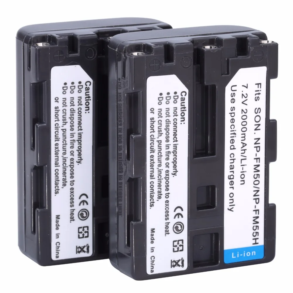2Pcs Probty 2000mAh NP-FM50 FM50 FM55H Rechargeable Camera Battery For Sony Alpha A100 DSLR-A100 A100K CCD-TRV408 DCR-PC105
2Pcs Probty 2000mAh NP-FM50 FM50 FM55H Rechargeable Camera Battery For Sony Alpha A100 DSLR-A100 A100K CCD-TRV408 DCR-PC105