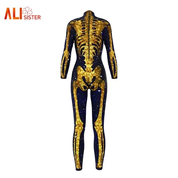 2019 New Sexy Women Bodysuit Funny 3d Spider Web Galaxy Skull Skeleton Printed Jumpsuits Halloween Cosplay One Piece Body Suits
2019 New Sexy Women Bodysuit Funny 3d Spider Web Galaxy Skull Skeleton Printed Jumpsuits Halloween Cosplay One Piece Body Suits