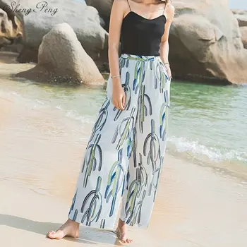 2018 Summer elegant dress pants women floral embroidery chic clothing high waist loose palazzo trousers side mid split CC570
2018 Summer elegant dress pants women floral embroidery chic clothing high waist loose palazzo trousers side mid split CC570