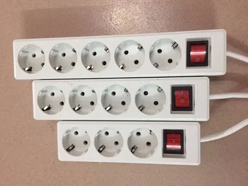 5M/1.8M Extension Cord 250V 3/4/5 EU Plug Sockets Outlet AC Power Charger Wall Socket Plug Mains Lead Strip Adapter With Switch
5M/1.8M Extension Cord 250V 3/4/5 EU Plug Sockets Outlet AC Power Charger Wall Socket Plug Mains Lead Strip Adapter With Switch