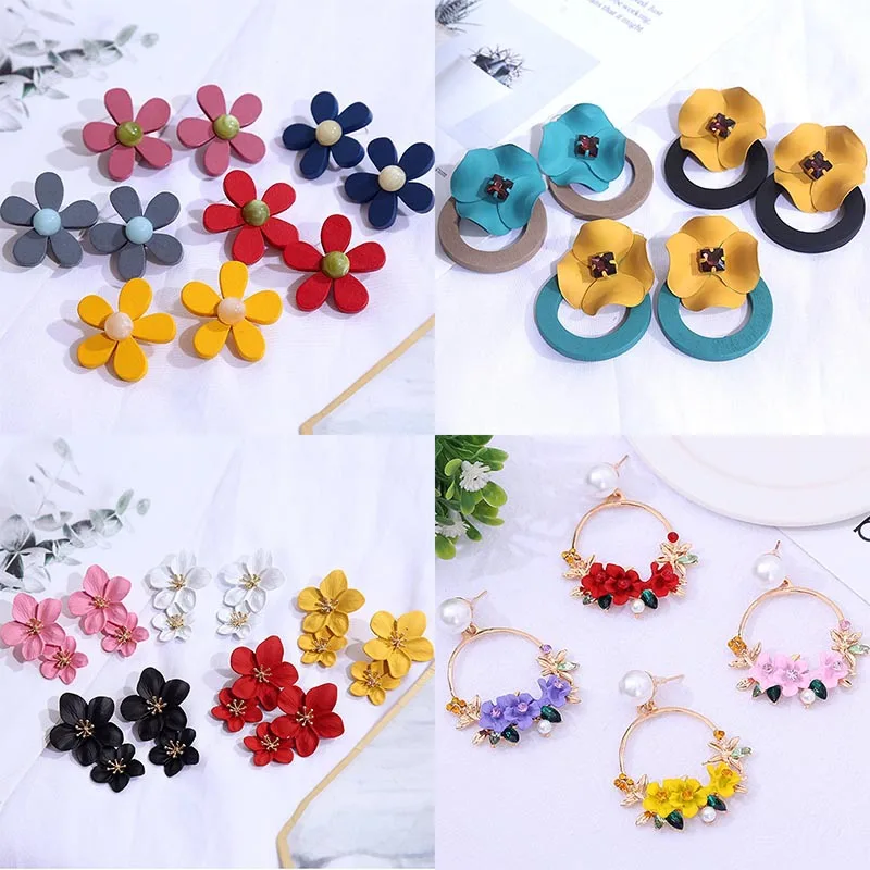 2019 New Arrive Cute Plant Flowers Women Exaggerated Earrings Small Fresh Earrings Color Flowers Fashion Women's Jewelry
2019 New Arrive Cute Plant Flowers Women Exaggerated Earrings Small Fresh Earrings Color Flowers Fashion Women's Jewelry