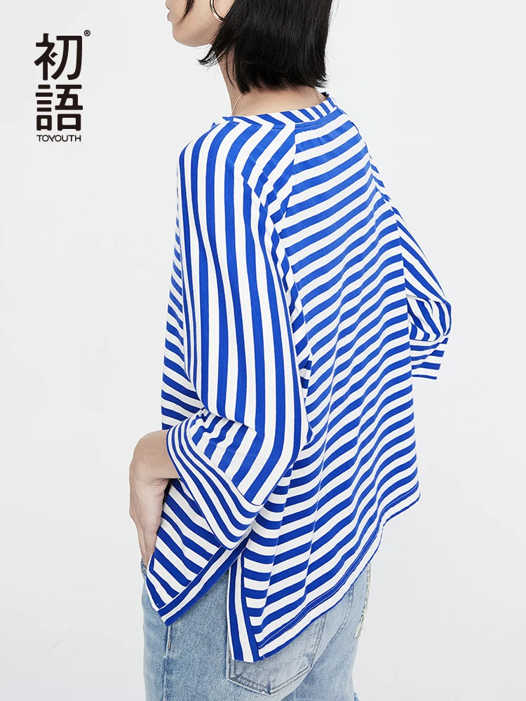 Toyouth Female T-Shirts 2019 Women T-Shirt Open Slit Striped Printed Loose Basic Casual Long Sleeve O-Neck Tees Tops
Toyouth Female T-Shirts 2019 Women T-Shirt Open Slit Striped Printed Loose Basic Casual Long Sleeve O-Neck Tees Tops