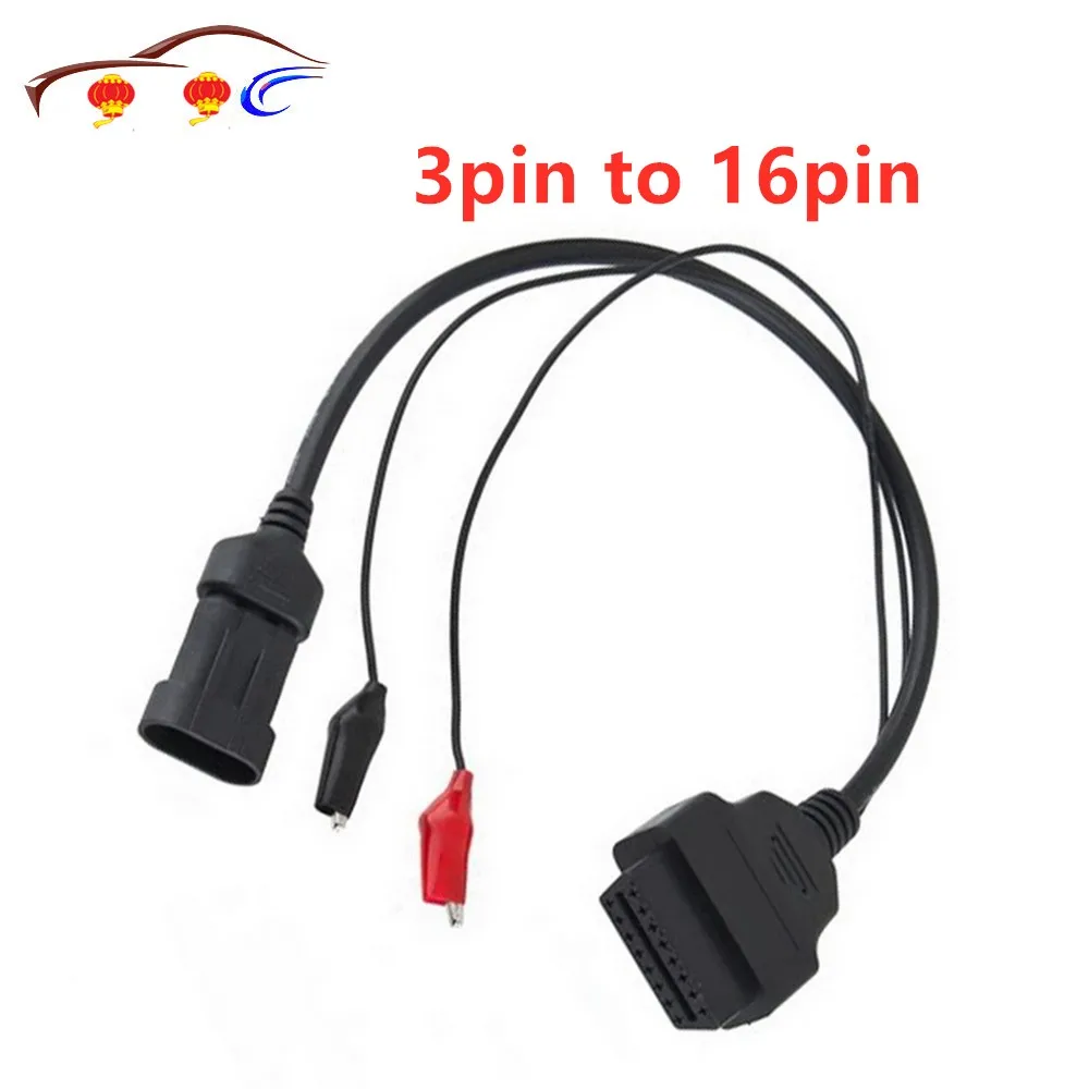 3 pin to OBD2 OBD 16 pin Car Diagnostic tool Adapter Connector cable for Fiat Drop Shipping
3 pin to OBD2 OBD 16 pin Car Diagnostic tool Adapter Connector cable for Fiat Drop Shipping