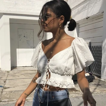 Summer white ruffles blouse shirt 2019 women lace top holiday wind straps openwork lady shirt top Female shirt blouse tops
Summer white ruffles blouse shirt 2019 women lace top holiday wind straps openwork lady shirt top Female shirt blouse tops