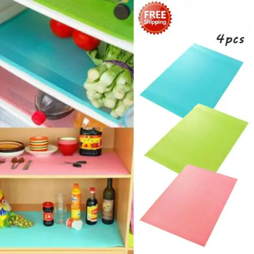 Simple Stylish 4pcs Easy Clean Antibacterial Cabinet Pad Anti-oil Anti-frost Fridge Liner Mat
Simple Stylish 4pcs Easy Clean Antibacterial Cabinet Pad Anti-oil Anti-frost Fridge Liner Mat