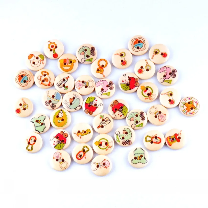 Retail 10Pcs Random Mixed 2 Holes Print Baby Style Wood Buttons 15mm Dia. Sewing Tools For Diy Clothing Accessories F0590
Retail 10Pcs Random Mixed 2 Holes Print Baby Style Wood Buttons 15mm Dia. Sewing Tools For Diy Clothing Accessories F0590