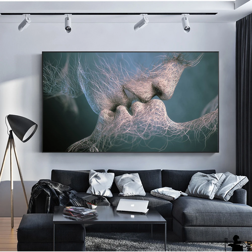 SOURBAN Couple Kiss Abstract Wall Art On Canvas Prints Modern Sweet Kiss Home Decorative Pictures For Living Room Cuadros Decor
SOURBAN Couple Kiss Abstract Wall Art On Canvas Prints Modern Sweet Kiss Home Decorative Pictures For Living Room Cuadros Decor