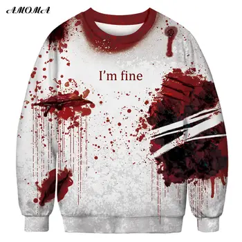 AMOMA Unisex Realistic Ugly Christmas Sweatshirt 3D Print O-neck Novelty Funny Pullover Snowflake
AMOMA Unisex Realistic Ugly Christmas Sweatshirt 3D Print O-neck Novelty Funny Pullover Snowflake