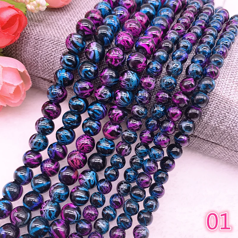 New 6mm 8mm Colour Charm Glass Beads Loose Spacer Beads for Jewelry Making DIY Handwork Bracelet&Necklace Beautiful #01
New 6mm 8mm Colour Charm Glass Beads Loose Spacer Beads for Jewelry Making DIY Handwork Bracelet&Necklace Beautiful #01