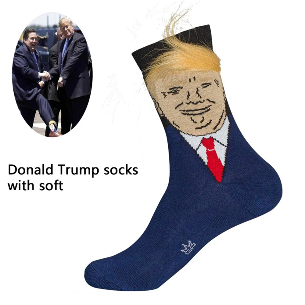 2019 President Donald Trump Party Socks Unisex Funny Print Adult Casual Crew Socks with 3D Fake Hair Crew Socks
2019 President Donald Trump Party Socks Unisex Funny Print Adult Casual Crew Socks with 3D Fake Hair Crew Socks