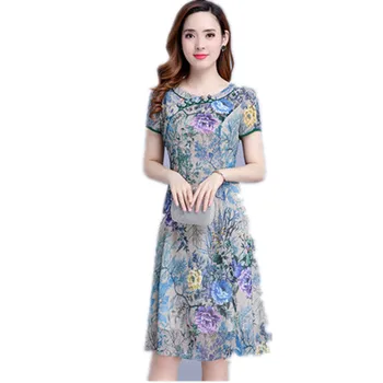 KMETRAM Women Summer Dress 2018 Plus Size Ladies Vintage Chiffon Vestido Women Elegant Cheongsam Dresses Long Vestidos MY364
KMETRAM Women Summer Dress 2018 Plus Size Ladies Vintage Chiffon Vestido Women Elegant Cheongsam Dresses Long Vestidos MY364