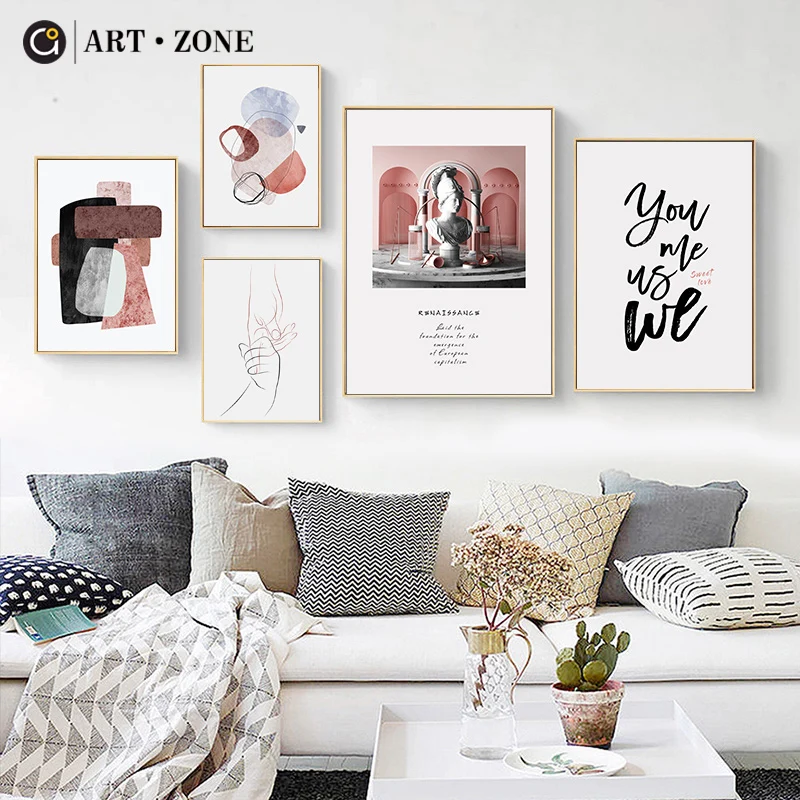 ART ZONE Colourful Abstract European Statues Art Print Poster Hand-in-Hand Line Abstract Painting Home Living Room Decor Poster
ART ZONE Colourful Abstract European Statues Art Print Poster Hand-in-Hand Line Abstract Painting Home Living Room Decor Poster