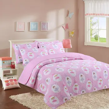 2/3 Piece 100%Cotton Pink Kids Girls Bedspread Quilts Set Throw Blanket for Teens Girls Bed Printed Coverlet, Twin Full Size
2/3 Piece 100%Cotton Pink Kids Girls Bedspread Quilts Set Throw Blanket for Teens Girls Bed Printed Coverlet, Twin Full Size