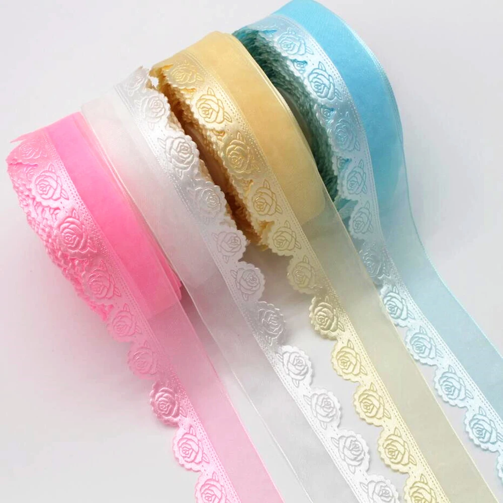 1-1/2 38mm tulle lace ribbon 10y /20 yards DIY handmade material hair bow wedding gift decorative printing Bud silk
1-1/2 38mm tulle lace ribbon 10y /20 yards DIY handmade material hair bow wedding gift decorative printing Bud silk