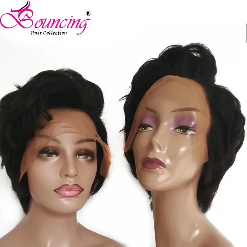 Bouncing Hair Short Pixie Cut Wigs Brazilian Remy Human Hair Lace Wig For Black Women Free Shipping 2PCS/LOT
Bouncing Hair Short Pixie Cut Wigs Brazilian Remy Human Hair Lace Wig For Black Women Free Shipping 2PCS/LOT