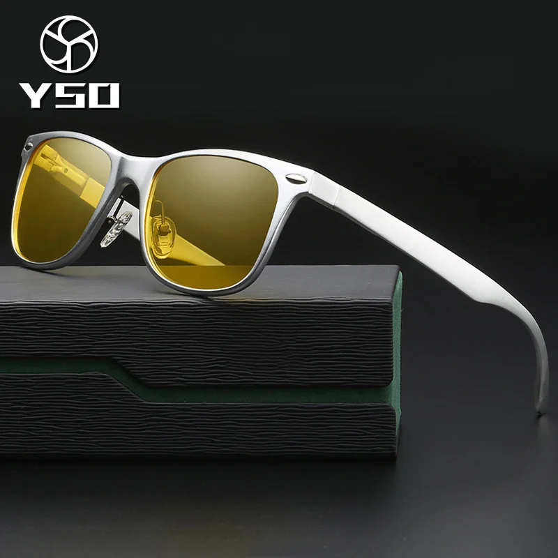 YSO Night Vision Glasses Men Aluminium Magnesium Frame Polarized Night Vision Goggles For Car Driving Fishing Anti Glare 8559
YSO Night Vision Glasses Men Aluminium Magnesium Frame Polarized Night Vision Goggles For Car Driving Fishing Anti Glare 8559