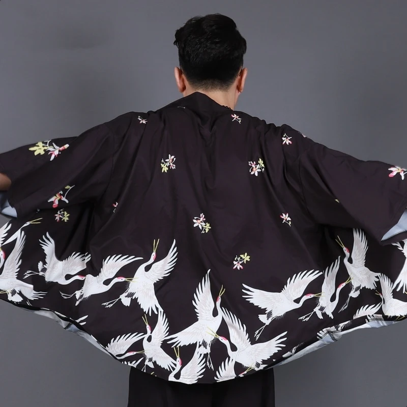 Кимоно Yukata haori мужское кимоно кардиган костюм самурая одежда пиджак рубашка yukata