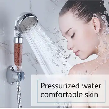 Adjustable3mode SPA Shower Head High Pressure Water Saving Shower Head With Hand Shower Head Negative Ion Activated Ceramic Ball
Adjustable3mode SPA Shower Head High Pressure Water Saving Shower Head With Hand Shower Head Negative Ion Activated Ceramic Ball