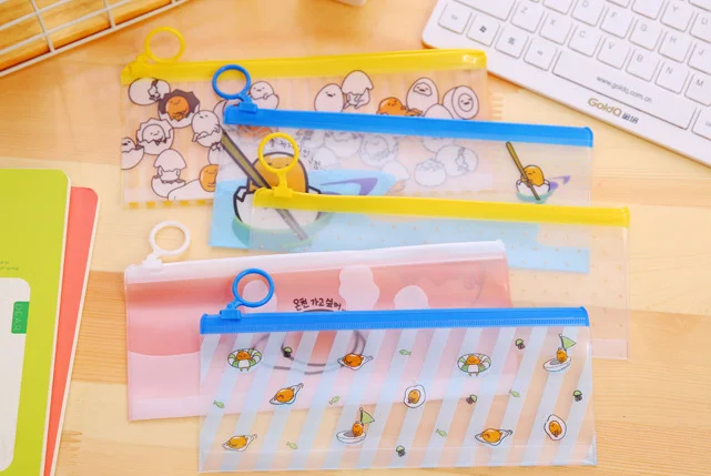 kawaii Gudetama lazy egg Pencil Case pvc translucent envelope Edge receive bag student simple Pencil bag materil escoar
kawaii Gudetama lazy egg Pencil Case pvc translucent envelope Edge receive bag student simple Pencil bag materil escoar