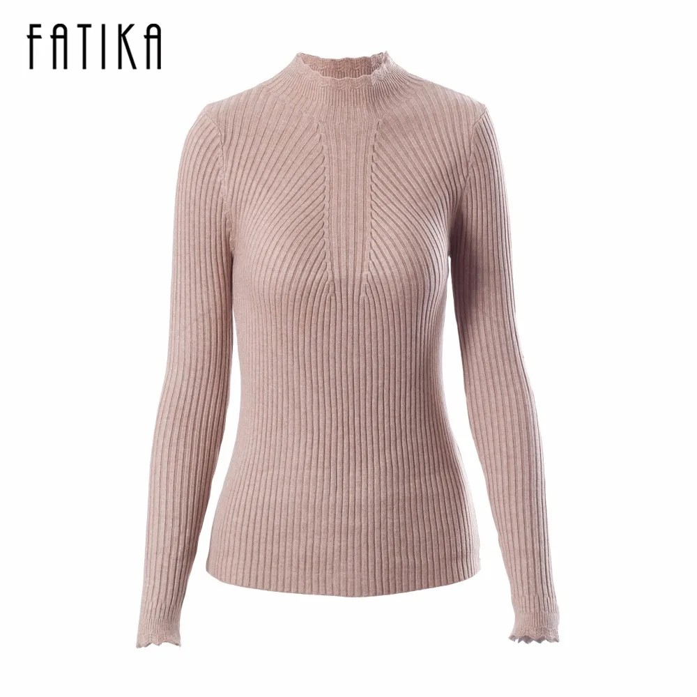 FATIKA Thickening Warm Knitted Sweaters And Pullovers For Women Autumn Winter Casual Slim Elastic Turtleneck Knitwear Jacket
FATIKA Thickening Warm Knitted Sweaters And Pullovers For Women Autumn Winter Casual Slim Elastic Turtleneck Knitwear Jacket