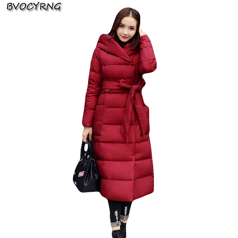 2018 High Quality Winter Jacket Women Long Big Size coat Fashion Women's Winter clothing Hooded Warm Down Cotton Parka with belt
2018 High Quality Winter Jacket Women Long Big Size coat Fashion Women's Winter clothing Hooded Warm Down Cotton Parka with belt