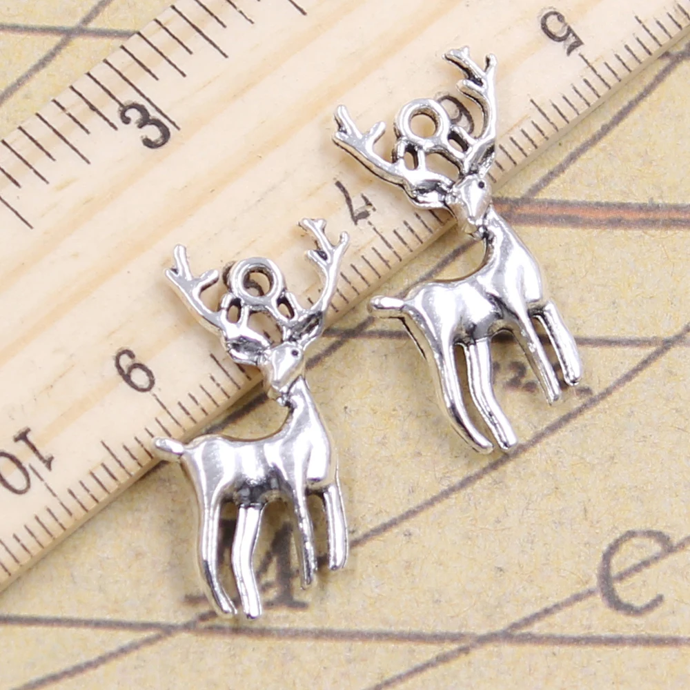 10pcs Charms Christmas deer sika 27x18mm Tibetan Silver Plated Pendants Antique Jewelry Making DIY Handmade Craft
10pcs Charms Christmas deer sika 27x18mm Tibetan Silver Plated Pendants Antique Jewelry Making DIY Handmade Craft