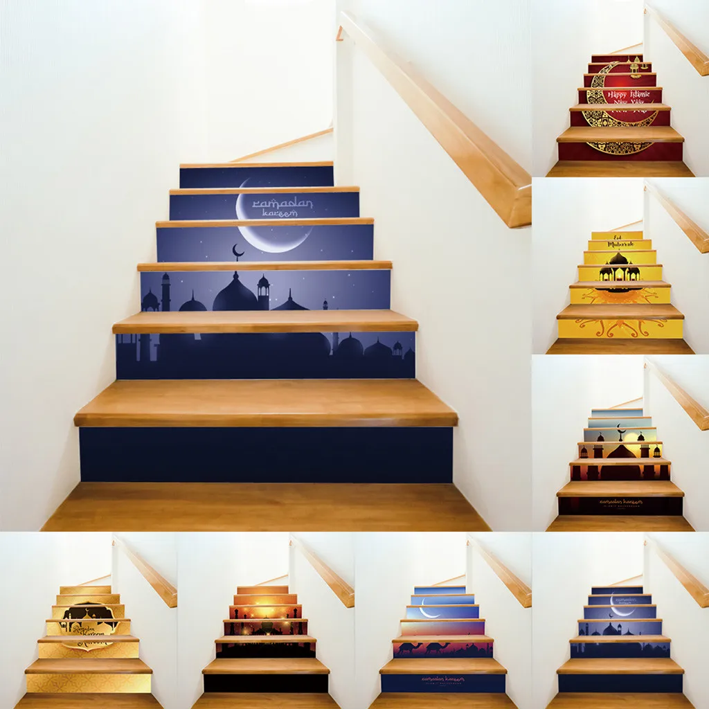 ISHOWTIENDA 2019 new Muslim Ramadan Blessing Creative Stair Stickers Creative Floor Stairs Decorative decoration hot sale
ISHOWTIENDA 2019 new Muslim Ramadan Blessing Creative Stair Stickers Creative Floor Stairs Decorative decoration hot sale