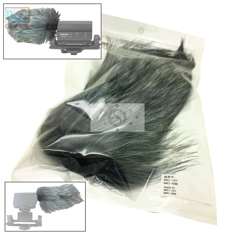 Открытый Меховой чехол ветровое стекло муфта для MIC-121 MIC-598 микрофон Deadcat