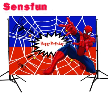 Vinyl Red and Blue Wall Superhero Spiderman Backdrop for Boys Birthday Party Photography Backgrounds For Photo Studio 7x5ft
Vinyl Red and Blue Wall Superhero Spiderman Backdrop for Boys Birthday Party Photography Backgrounds For Photo Studio 7x5ft