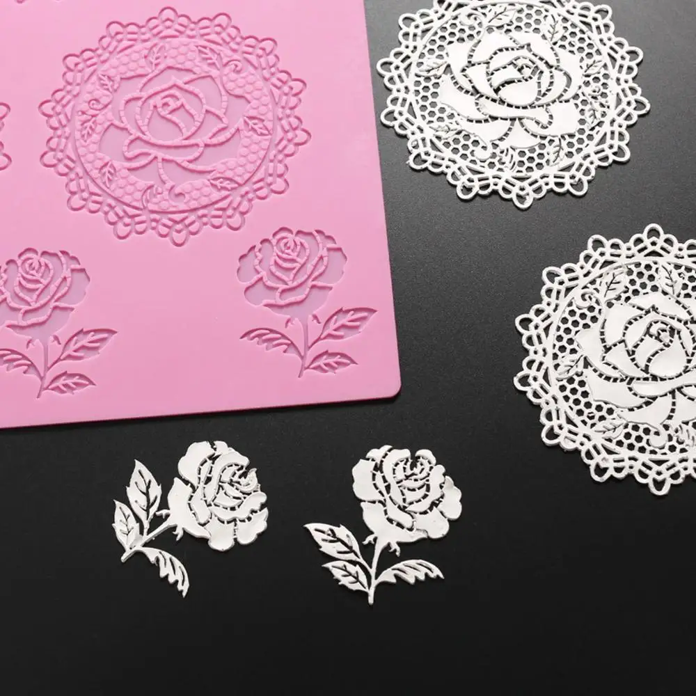 Decoration Lace Mat Lace Fondant Mold Sugar Lace Silicone Pad for Wedding cake Christmas Silicone Chocolate Mould Lace Mold Clay
Decoration Lace Mat Lace Fondant Mold Sugar Lace Silicone Pad for Wedding cake Christmas Silicone Chocolate Mould Lace Mold Clay