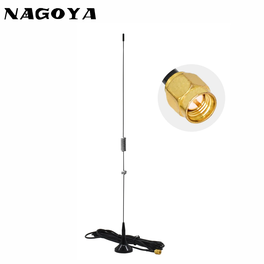 NAGOYA UT-106UV SMA-M Male Dual Band Two Way Radio Accessories Walkie Talkie Antenna Car Magnetic 3M RG-174 Cable For BaoFeng | Мобильные