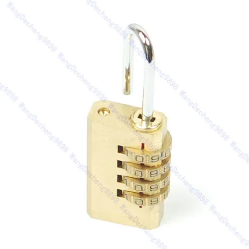 

4 Digit Metal Combination Lock Password Plus Padlock Small Mini Strong Steel Padlock Travel Tiny Suitcase Lock