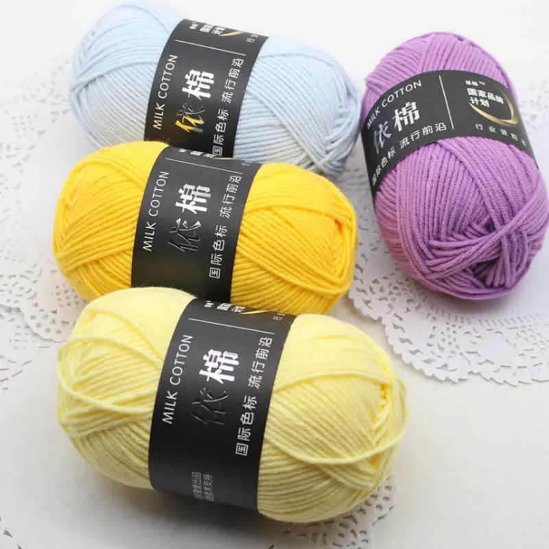 50g/Ball 4 Plys Cotton Baby Milk Yarn Knitting Wool Line Dyed Crochet Thread For Hand Knitting Cotton Yarn
50g/Ball 4 Plys Cotton Baby Milk Yarn Knitting Wool Line Dyed Crochet Thread For Hand Knitting Cotton Yarn