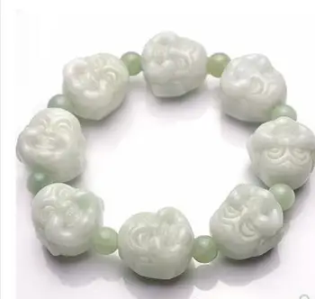 A cargo of natural jade Buddha head Eighteen male and female head jade bracelet jade beads bracelets with a certificate Ock
A cargo of natural jade Buddha head Eighteen male and female head jade bracelet jade beads bracelets with a certificate Ock
