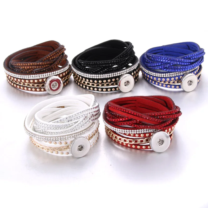 2019 New Snap Button Bracelet Bangle Snap Leather Bracelet Retro Handmade Braided Leather Bracelet fit 18MM Snap buttons jewelry
2019 New Snap Button Bracelet Bangle Snap Leather Bracelet Retro Handmade Braided Leather Bracelet fit 18MM Snap buttons jewelry