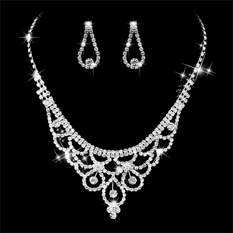 Canner Austrian Crystal Wedding Jewelry Sets Luxury Cubic Zirconia Earrings Necklaces Bridal Jewelry Set
Canner Austrian Crystal Wedding Jewelry Sets Luxury Cubic Zirconia Earrings Necklaces Bridal Jewelry Set