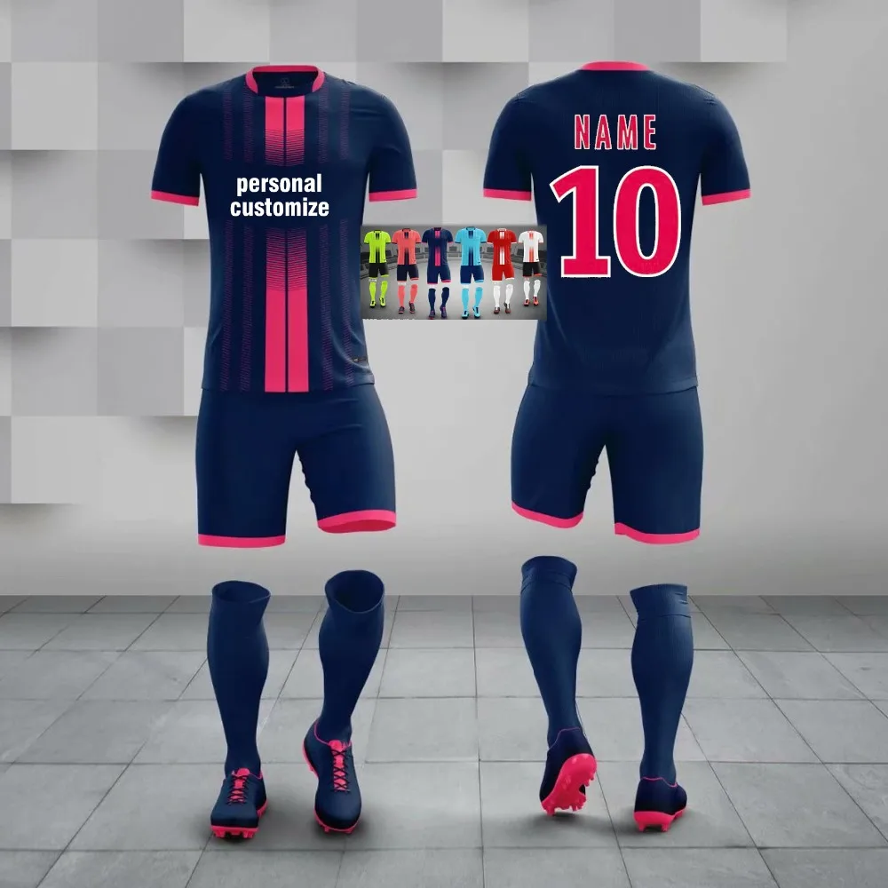 Customize Soccer Jerseys Set Men Football Team Uniform Kit Boys Kids DIY Print Futsal Suit Short Sleeve Shirt Fitness Sportswear
Customize Soccer Jerseys Set Men Football Team Uniform Kit Boys Kids DIY Print Futsal Suit Short Sleeve Shirt Fitness Sportswear