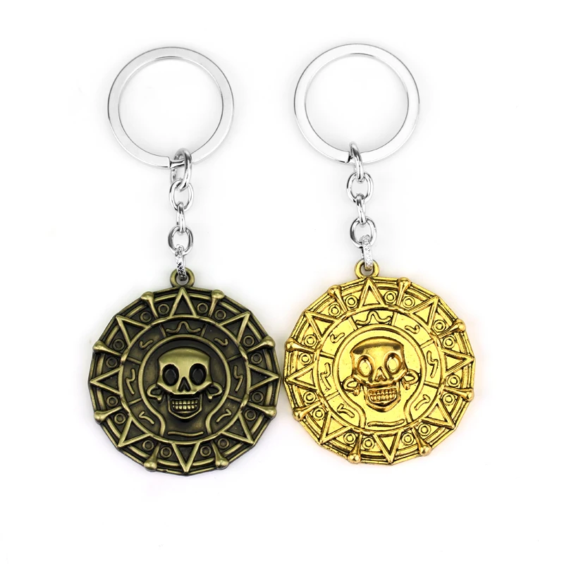 M2 Pirates of the Caribbean Skeleton Keychain New Arrival Aztec Coin Skull Pendant Keyring Men Fans Jewelry
M2 Pirates of the Caribbean Skeleton Keychain New Arrival Aztec Coin Skull Pendant Keyring Men Fans Jewelry