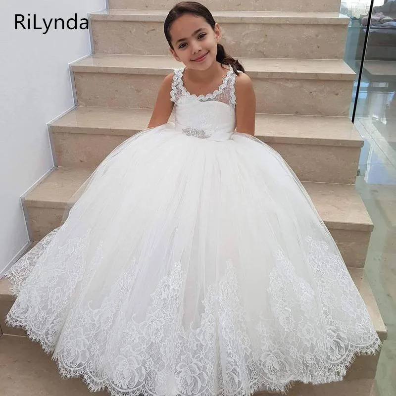 White Flower girl dresses Kids Pageant Birthday Formal Party Lace Long Dress Bowknot First Communion Dress Prom Gown 2-14Y
White Flower girl dresses Kids Pageant Birthday Formal Party Lace Long Dress Bowknot First Communion Dress Prom Gown 2-14Y